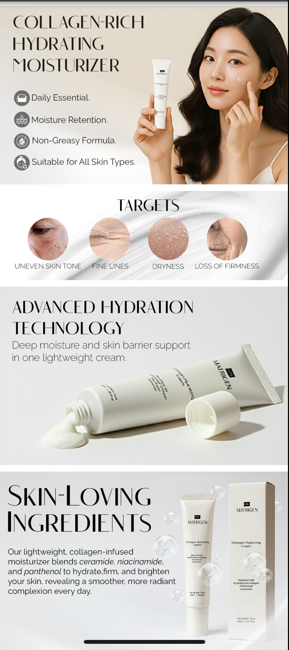 Matrigen Collagen Hydrating Cream